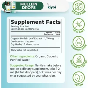 Kiyoi Mullein Drops — Natural Complete Lung Cleanse