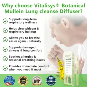 𝐕𝒊𝒕𝙖𝙡𝐢𝐬𝐲𝐬® 𝐁𝐨𝐭𝐚𝐧𝐢𝐜𝐚𝐥 𝐌𝐮𝐥𝐥𝐞𝐢𝐧 𝐋𝐮𝐧𝐠 𝐂𝐥𝐞𝐚𝐧𝐬𝐞 𝐃𝐢𝐟𝐟𝐮𝐬𝐞𝐫(🫁Cough, Pharyngitis, shortness of breath)