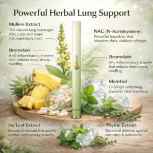🍃Healrize® Natural Mullein Lung Support Aroma Diffuser – Deep Lung Cleanse Support