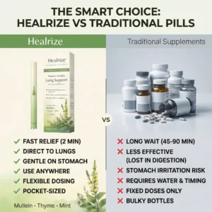 🍃Healrize® Natural Mullein Lung Support Aroma Diffuser – Deep Lung Cleanse Support