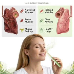 🍃Healrize® Natural Mullein Lung Support Aroma Diffuser – Deep Lung Cleanse Support