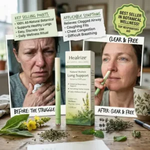 Healrize® Natural Mullein Lung Support Aroma Diffuser