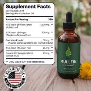 VOLT Mullein Leaf Drops Lung Cleanse & Support