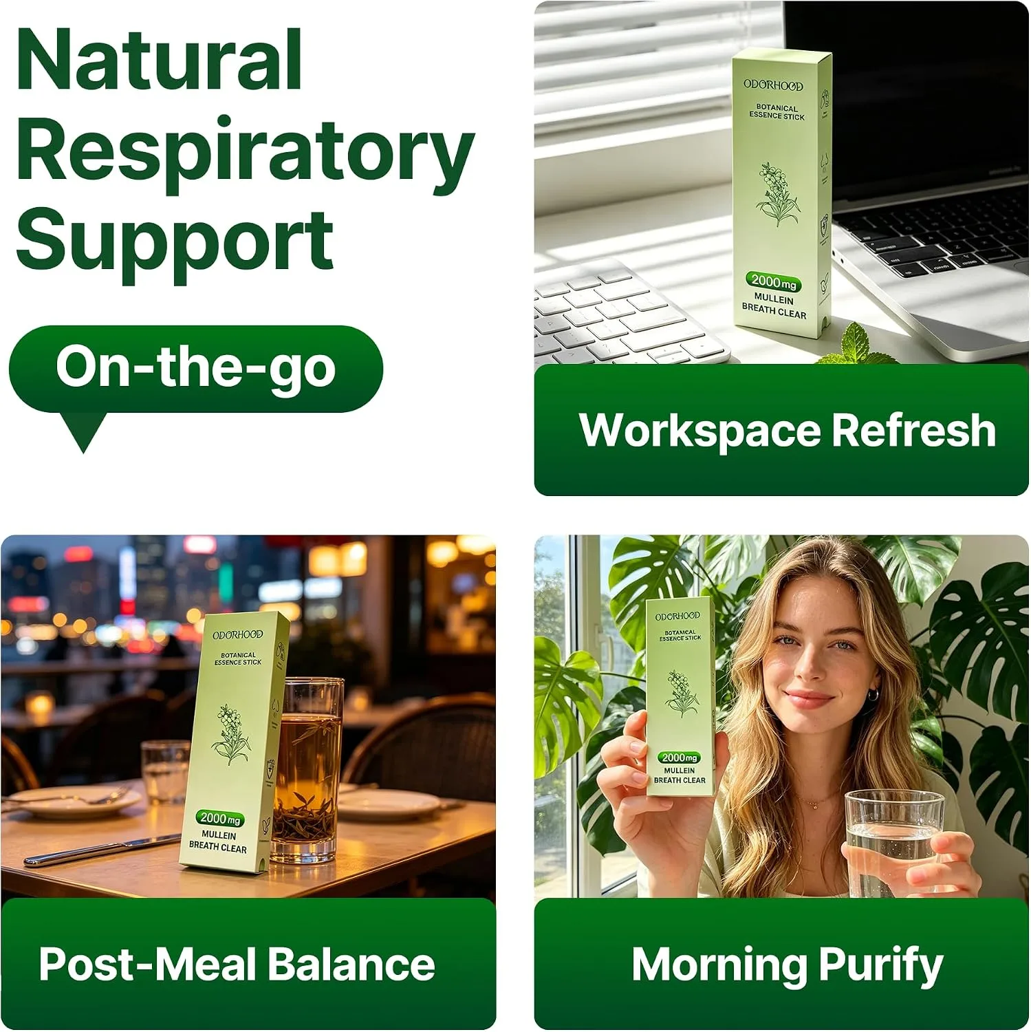 Refreshing Herbal Diffuser Pen Premium Mullein & Mint
