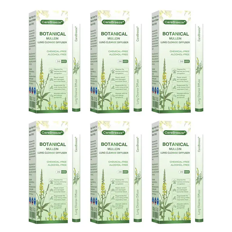 🫁Botanical
Mullein Lung Cleanse Diffuser(👨⚕️Directly acts on COPD, asthma, chronic bronchitis (CB), respiratory infections, lung cancer, sinusitis, and other conditions)