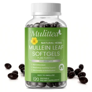 Mulittea® Mullein Leaf Softgels - Premium 10:1 Concentrated Extract 450mg Per Serving for Respiratory & Lung Health Support (120 Softgels)
