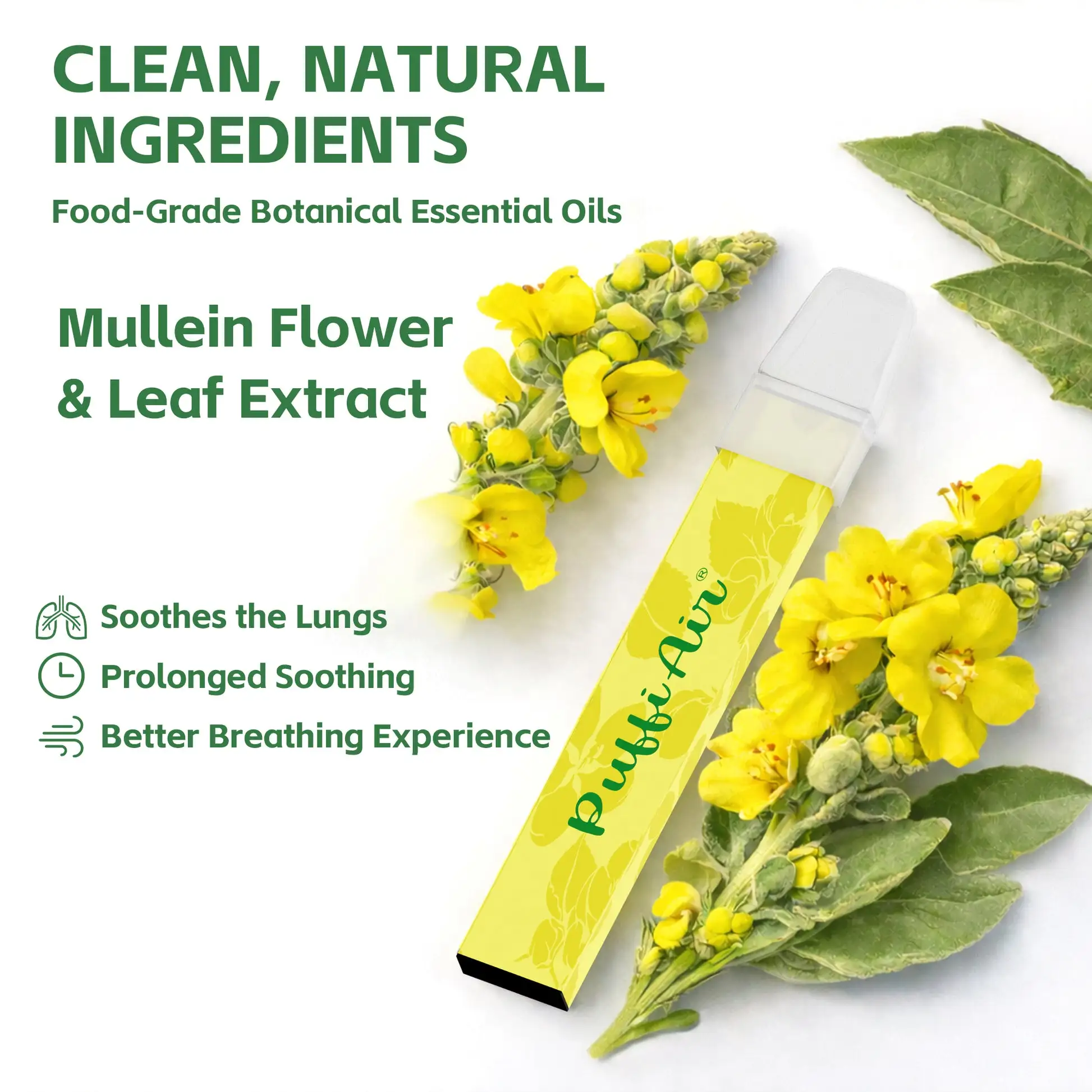 Mullein Smokeless Aroma Inhaler - 2 Pcs