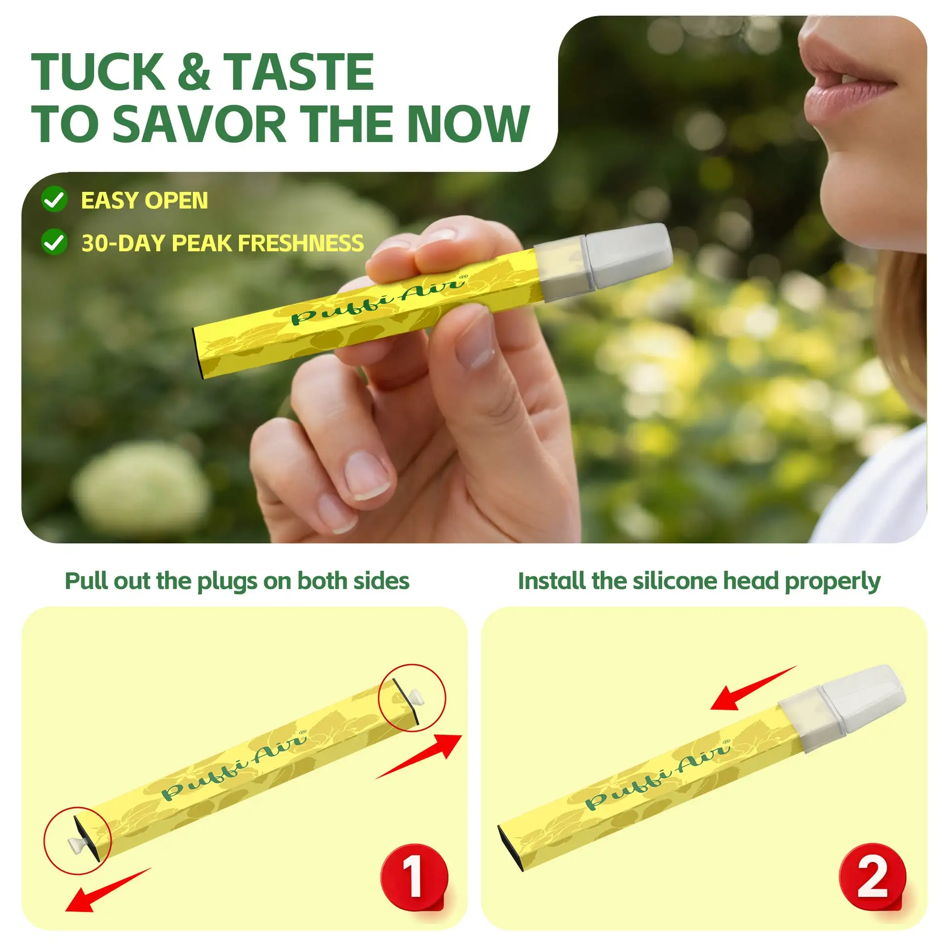 Mullein Smokeless Aroma Inhaler - 2 Pcs