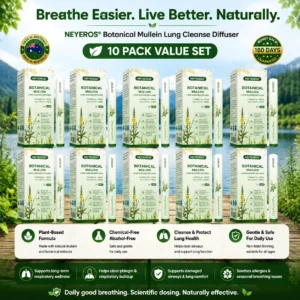 NEYEROS® Botanical Mullein Lung Cleanse Diffuser(Cough, Pharyngitis, shortness of breath, sputum, stuffy nose, bronchitis, bronchitis, allergy symptoms, lung discomfort✅)