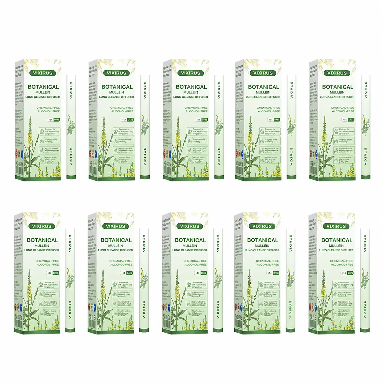 ❣️✅UK Owned and Operated|VIXIRUS® Botanical Mullein Lung Cleanse Diffuser (💝 Cough, wheezing, shortness of breath, sputum, stuffy nose, bronchitis, bronchitis, allergy symptoms, lung discomfort💝)