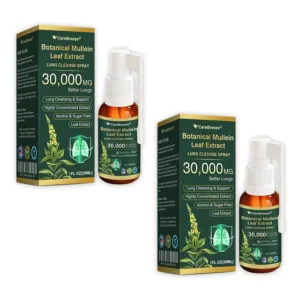 🫁🇺🇸 CareBreeze® Botanical Mullein Leaf Extract Lung Cleanse Spray（👨‍⚕️Directly acts on COPD, asthma, chronic bronchitis (CB), respiratory infections, lung cancer, sinusitis, and other conditions）