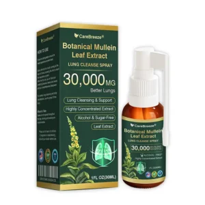 🫁🇺🇸 CareBreeze® Botanical Mullein Leaf Extract Lung Cleanse Spray（👨‍⚕️Directly acts on COPD, asthma, chronic bronchitis (CB), respiratory infections, lung cancer, sinusitis, and other conditions）
