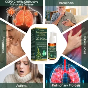 🫁🇺🇸 CareBreeze® Botanical Mullein Leaf Extract Lung Cleanse Spray（👨‍⚕️Directly acts on COPD, asthma, chronic bronchitis (CB), respiratory infections, lung cancer, sinusitis, and other conditions）