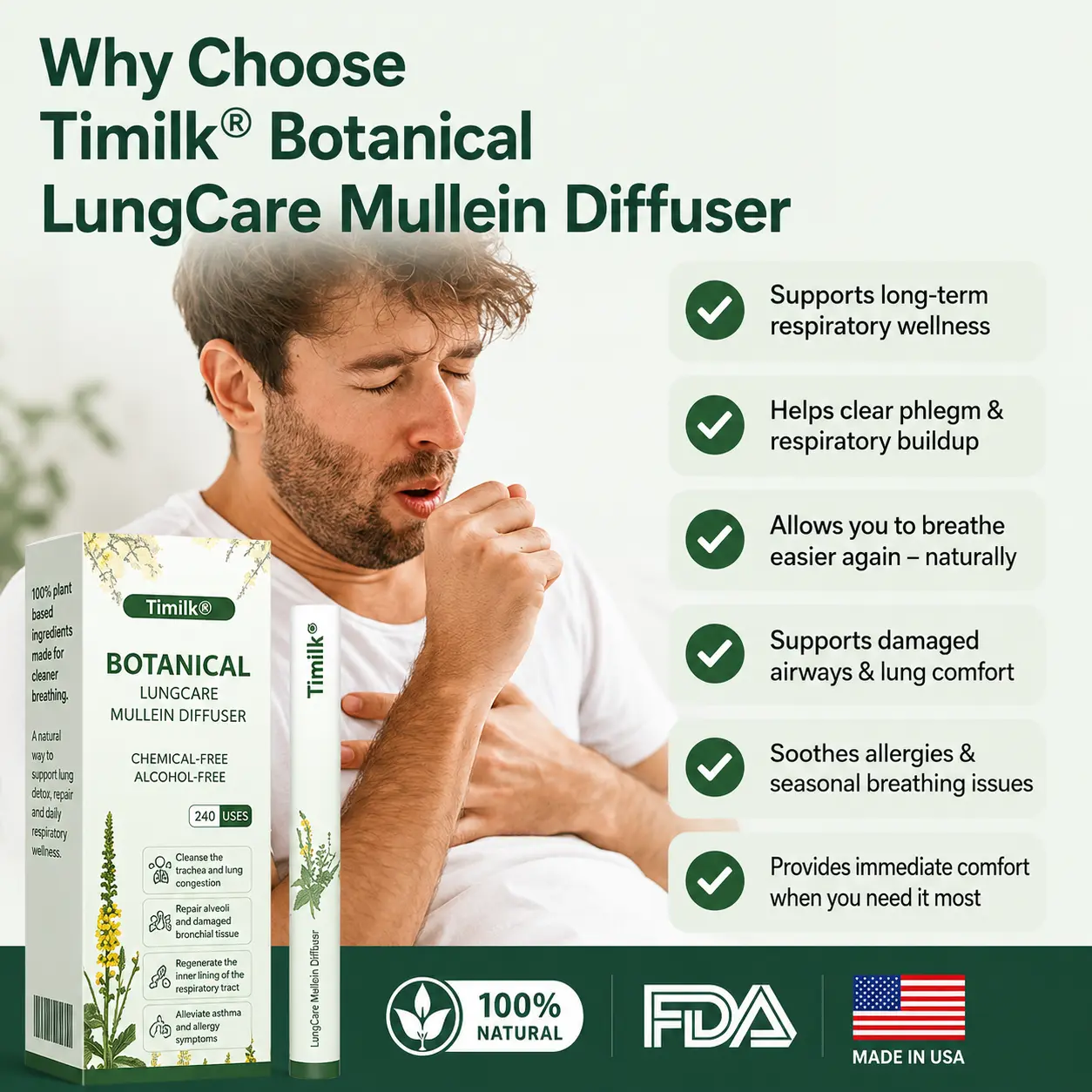 LungCare® Botanical Mullein Diffuser
– Selyne