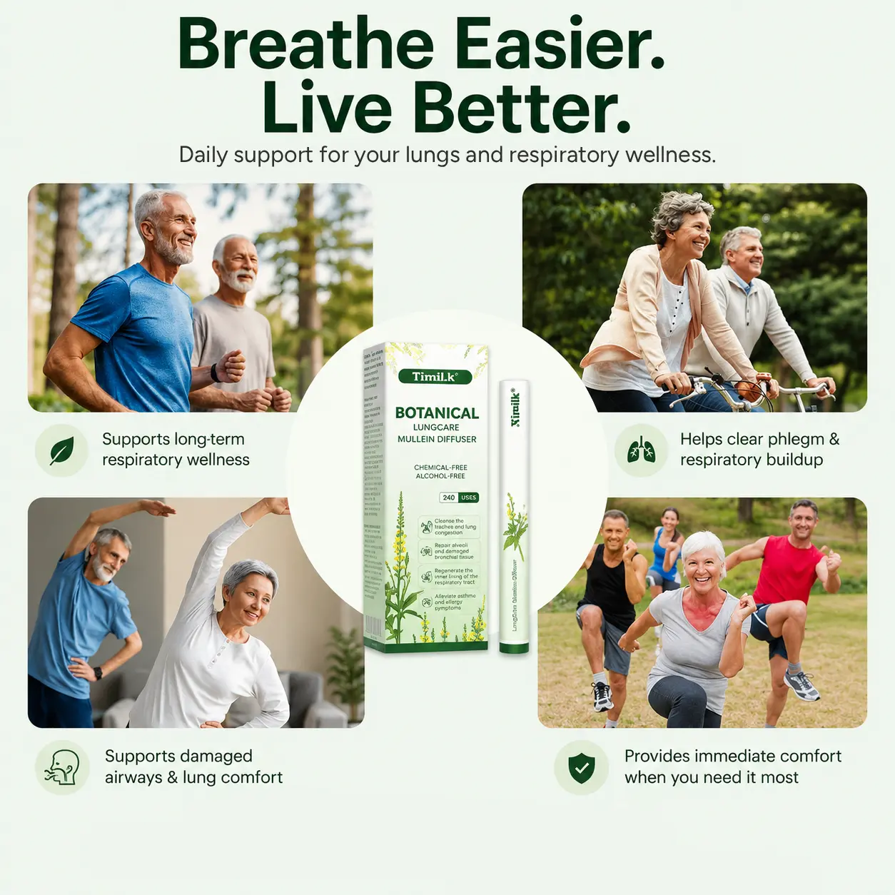 LungCare® Botanical Mullein Diffuser
– Selyne