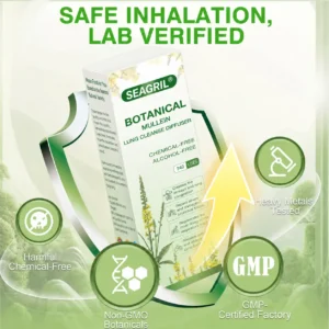 ❣️✅UK Owned and Operated|SEAGRIL® Botanical Mullein Lung Cleanse Diffuser (💝 Cough, wheezing, shortness of breath, sputum, stuffy nose, bronchitis, bronchitis, allergy symptoms, lung discomfort💝)