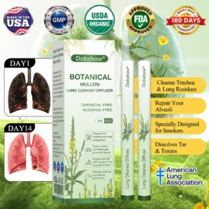 US👨⚕️✅ Dobshow® Botanical Mullein Lung Cleanse Diffuser 🌿(🫁Cough, Pharyngitis, shortness of breath, sputum, stuffy nose, bronchitis, bronchitis, allergy symptoms, lung discomfort💝)