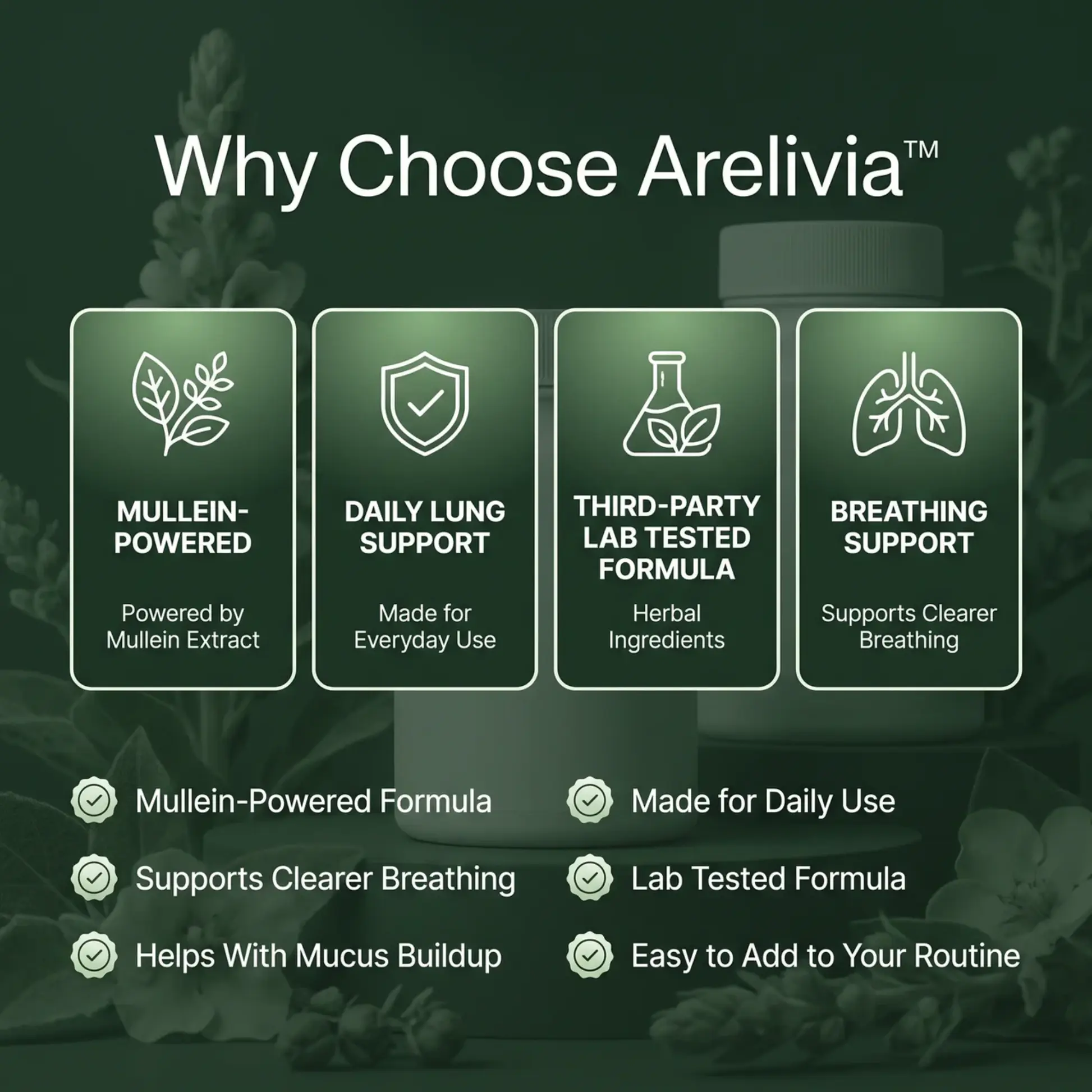 Lung Reversal System — Mullein Herbal Lung Support